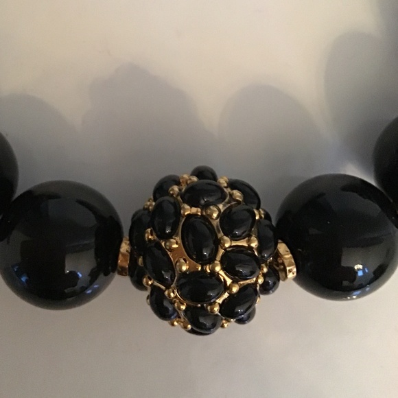 Kenneth Jay Lane Black pearl + pave necklace - Picture 3 of 10